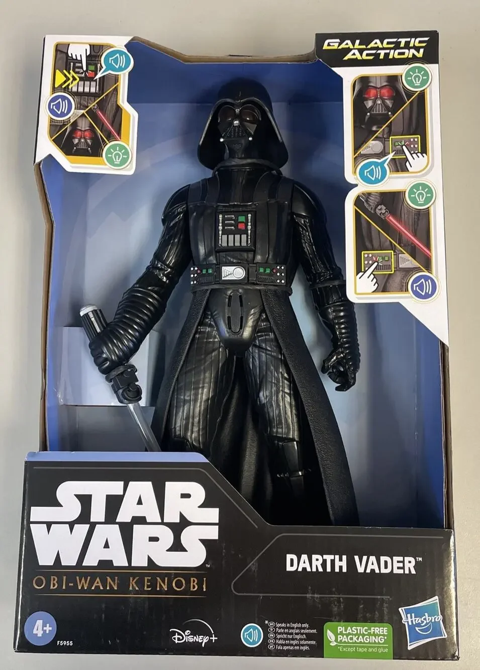 STAR WARS -Obi-Wan Kenobi DARTH VADER - Action Figure Sounds & Lights 12 Inches